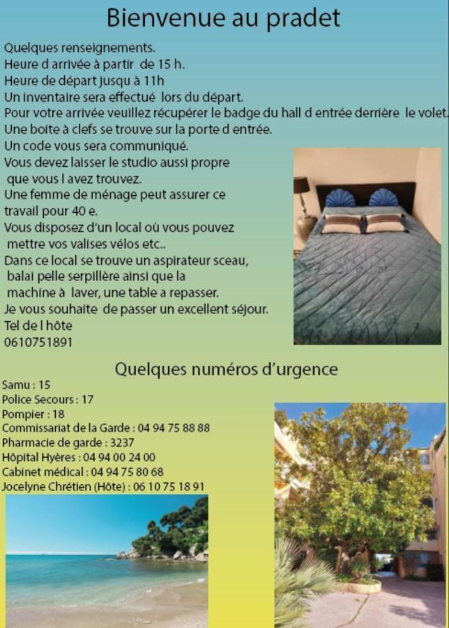 Les Roches Bleues Apartment Le Pradet Exterior foto
